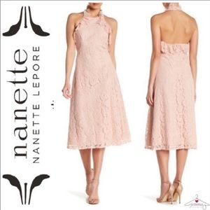 NWT Nanette Lepore Barely Blush Modern Glam Dress